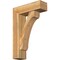 Ekena Millwork Legacy Block Rough Sawn Bracket w/ Offset Brace, Western Red Cedar, 8"W x 26"D x 38"H BKT0806X26X38LEC05RWR - alternate 1
